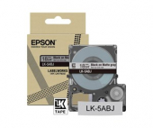  Original Epson LK-5ABJ C53S672087 DirectLabel-Etiketten grau matt auf schwarz 